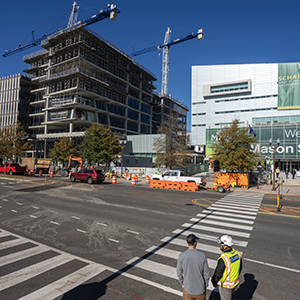 Fuse being constructed next to Van Metre Hall in Arlington, VA